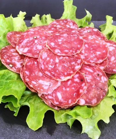 saucisson sec tranché